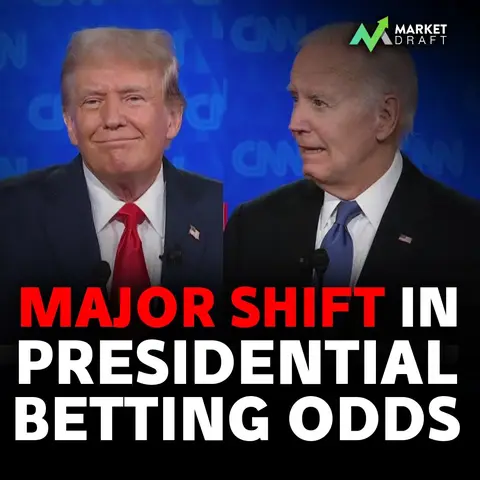 There’s been a major shift in presidential betting odds after last night’s debat