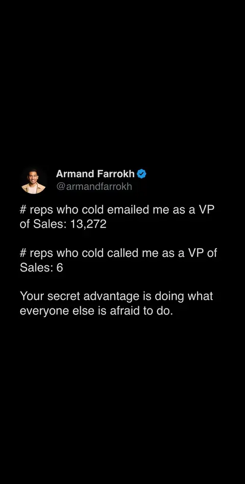 Armand’s top tips for making elite cold calls in B2B sales #coldcalling #coldcal