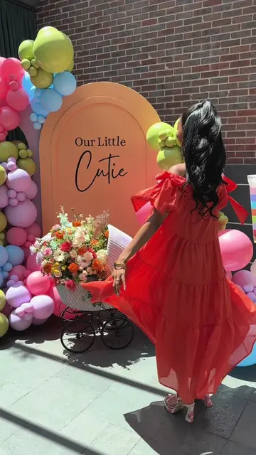 Showered in so much love for our little cutie 🍊💕 #babyshower #girlmom 