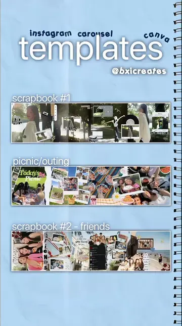 Looking for instagram templates? carousel post? scrapbook?... I GOT U! Template 