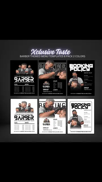 Simplicity is key. If you are a barber you should definitely get some photo shoo