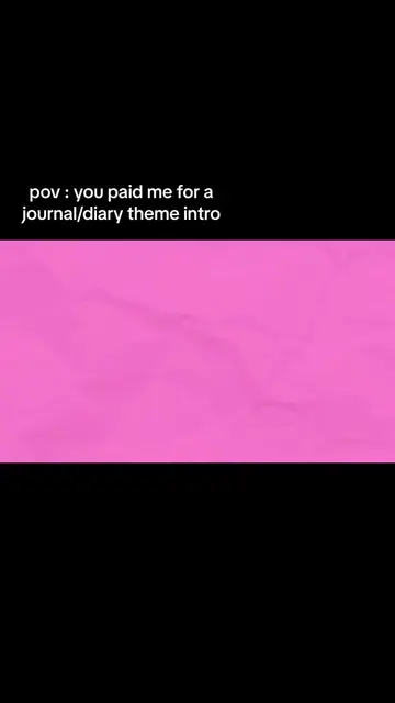 diary themed youtube intro 🩷. dm me on here or ig @graphicsbyyae if interested 