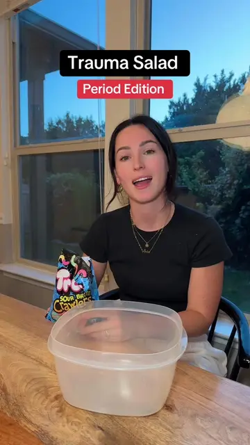 Period trauma candy salad with @Itsbridgettebitch ✨ 😂  #periodhumor #periodtips
