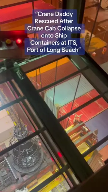 Two nights ago at the ITS terminal in the Port of Long Beach, I, known as Crane 