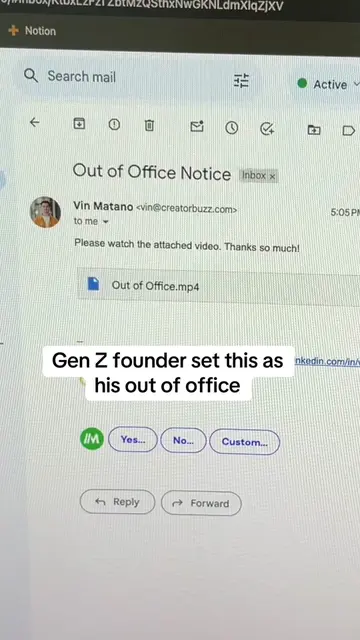 See ya on a week 👋 #corporate #corporatelife #ooo #outofoffice #genzlife #found