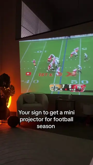 I wont be leaving couch  #fyp #mini #projector #nfl #nflsundayticket 