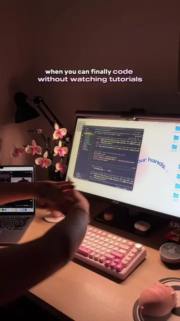 the best feeling ever 🩷🙆🏼‍♀️  #codingmotivation #computerscience #developer #