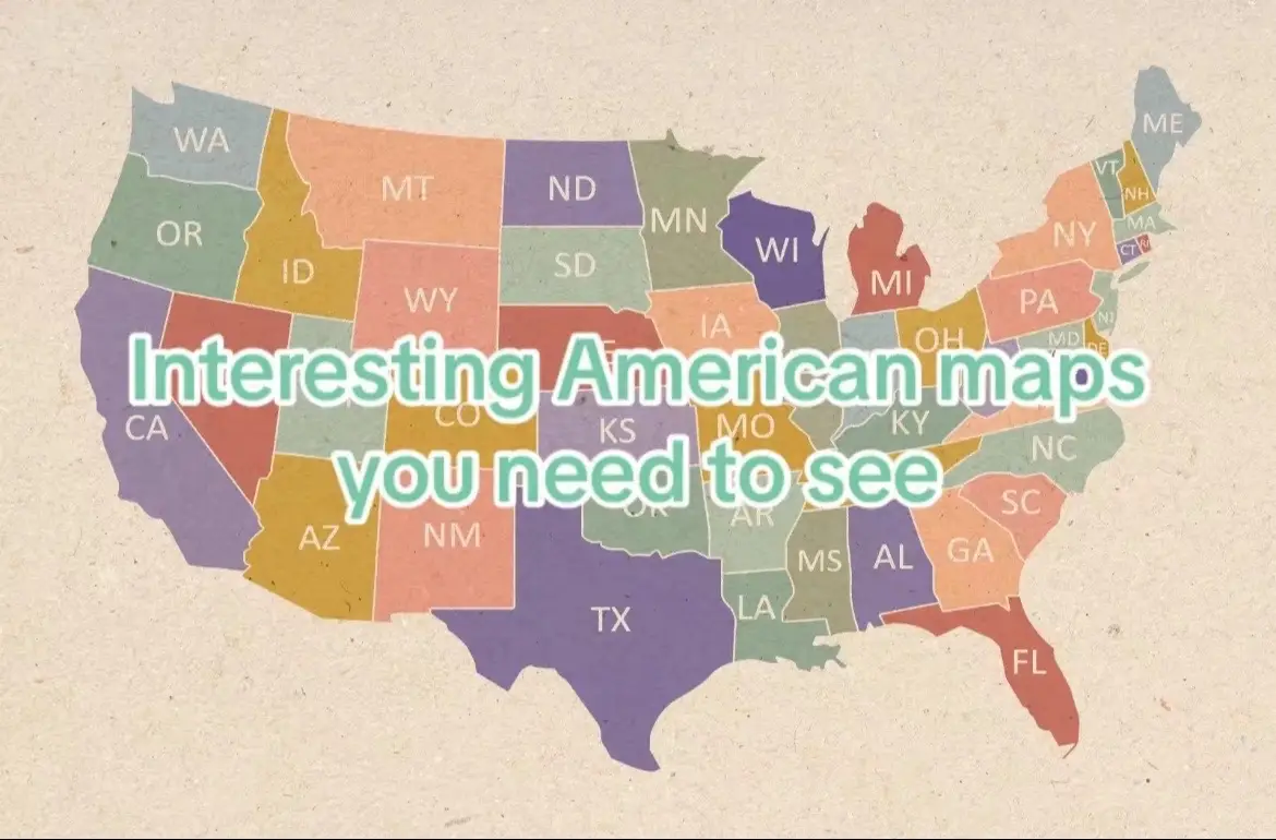 Maps that will change your perspective on the United States #states #california 
