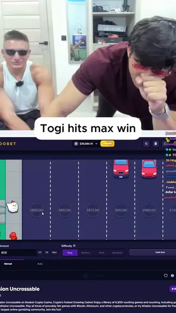 Togi and SteveWIllDoIt hit the max win || #Togi #stevewilldoit #viral