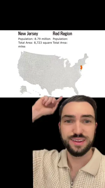 How big is New Jersey? #newjersey #wyoming 