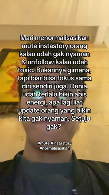 Ada yang pernah mute story/unfollow orang juga? Atau langsung install aplikasi? 