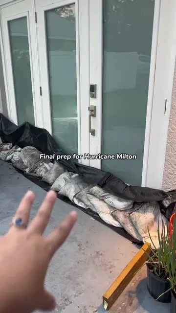 Last bit of preparation before we leave #hurricanemilton #florida #Vlog #hurrica
