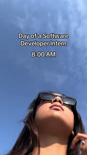 A 9-5 in tech, software developer intern day in a life  #studytok #studymotivati