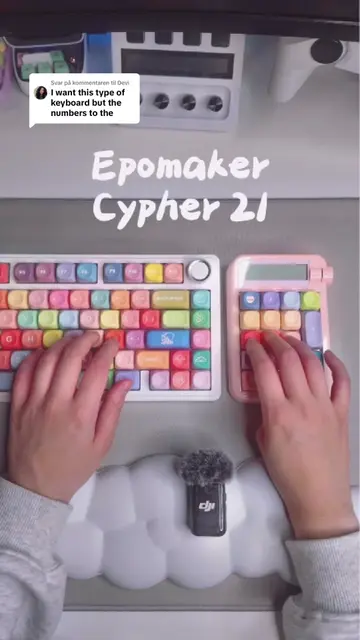 Svarer @Devi *g!fted* - Cute creamy keyboard with numpad on the right side? I go