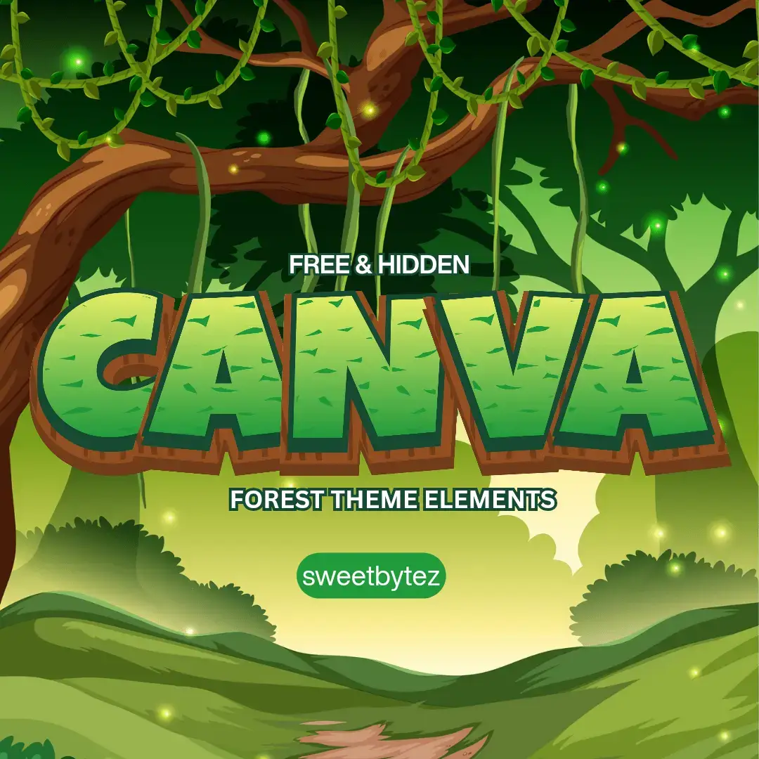 FOREST THEME FREE ELEMENTS??? I GOT YOU! FOLLOW FOR MORE❤️ #digitalproduct #free