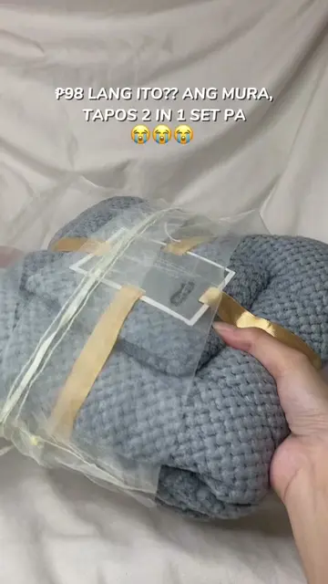 Ganda pa ng lagayan niya, bet na bet pang christmas gift 🥹 #2in1settowel #batht