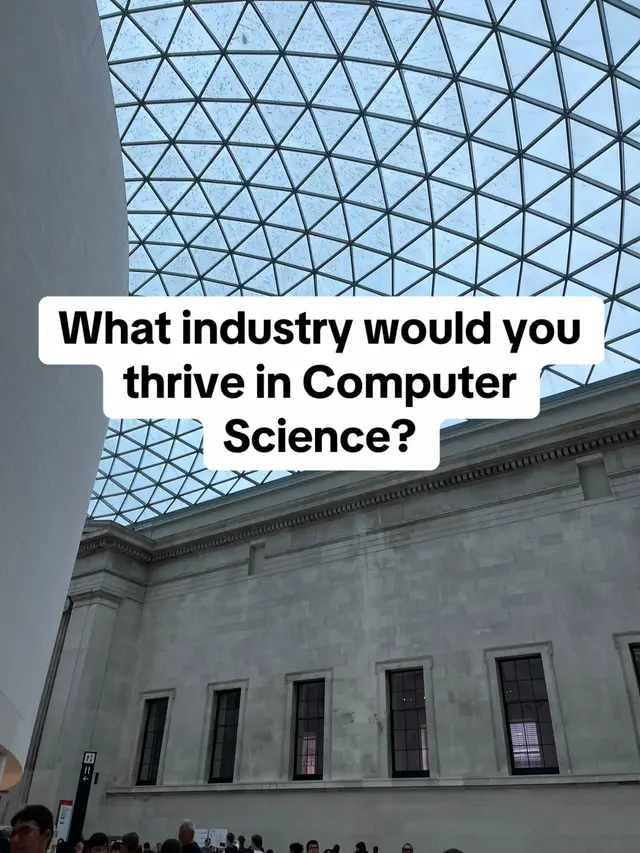 There’s so many industries to go into when you go into computer science and choo