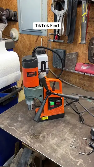 VEVOR magnetic drill press with bits. Super handy tool for metal working or gene
