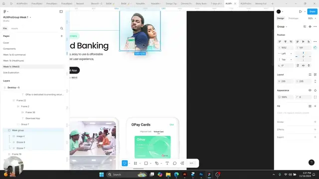 How I used MASK in this opay website redesign #ui #ux #figma