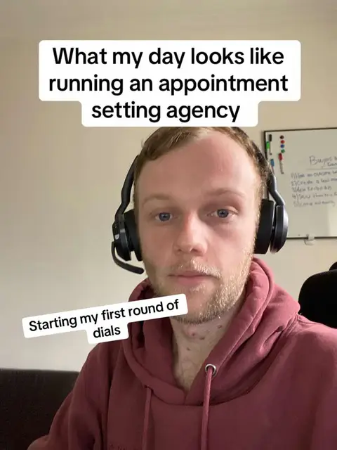 This is what my typical morning looks like while running my appointment setting 