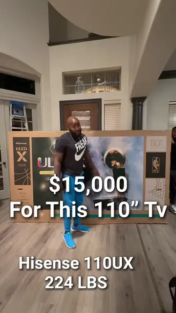 This is the biggest tv we’ve ever installed. This is the 110” Hisense UX Mini Le