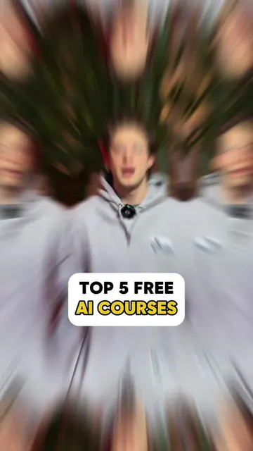 Top 5 free AI courses, from beginner to advanced #educational #aicourses #edutok