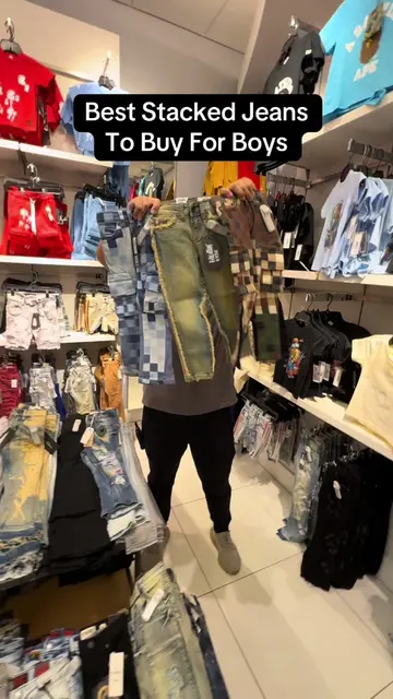 Buy boys stacked jeans for Christmas NOW on razaclothingstore.com 💰📦🎄 #boysje