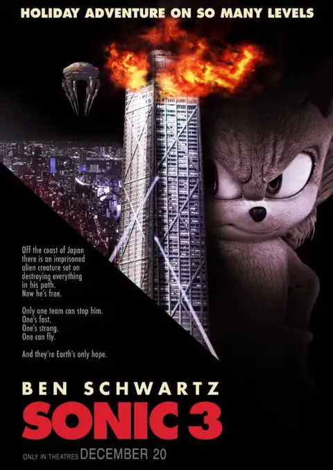 Some more Sonic Movie 3 Posters that are inspired from other famous movies! 🤩 #