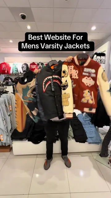 We got mens varsity jackets on SALE now 👀🚨‼️ #mensjackets #varsityjackets #var
