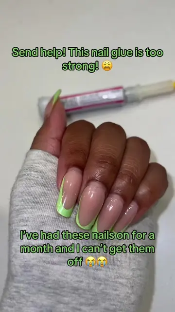 I CAN NOT walk around like this 😂 This is CEMENT not nail glue 😫  #creatorsear