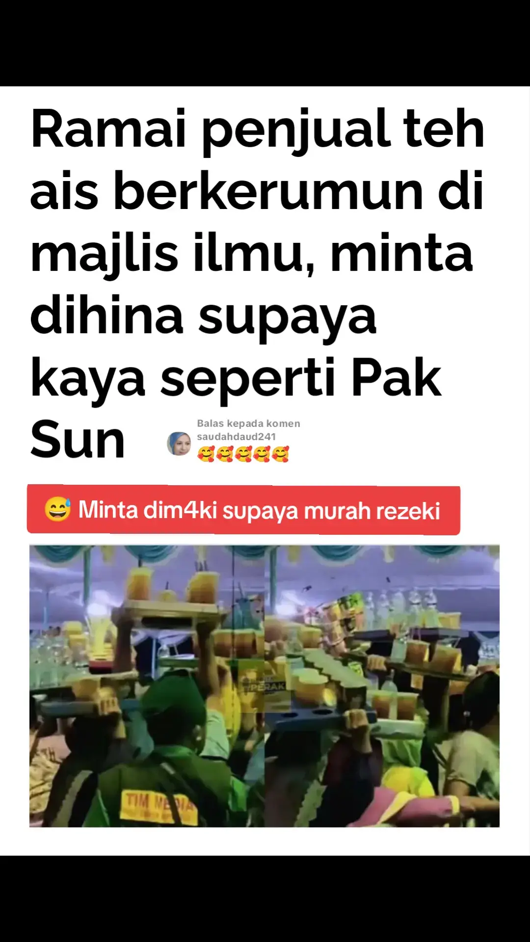 Membalas kepada @saudahdaud241  Berita Yokyarkarta: Ramai Penjual Teh, Murah Rez
