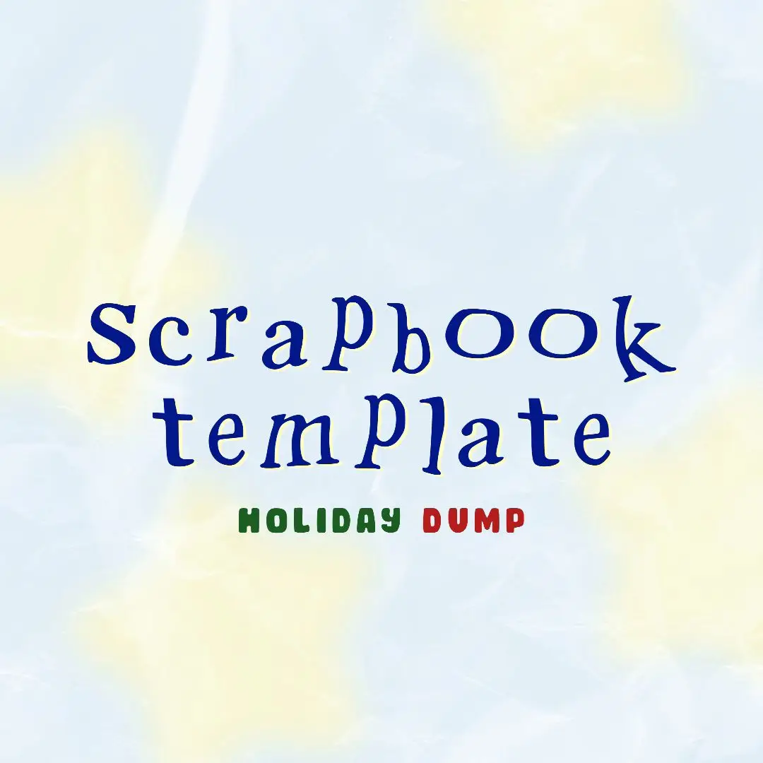 Have yourself a merry little christmas! 🎄✨ Christmas scrapbook template is fina