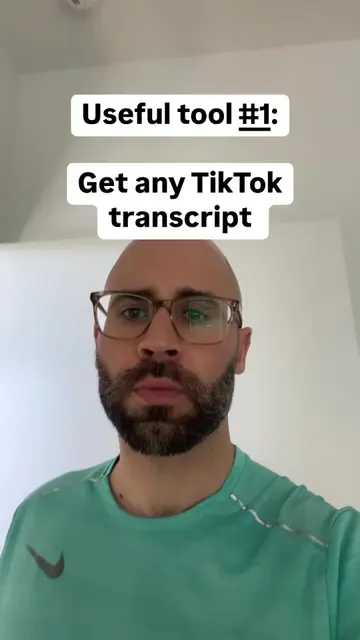 Created a free tool that gets the transcript of any TikTok. Created it all with 