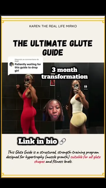 Réponse à @BigO 4 week glute guide linked in bio!! Remember that your nutrition 