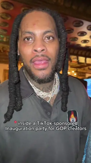 #inauguration eve at a #tiktok sponsored party for Republicans influencers #wash