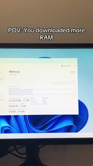 Always download more ram 🤑🤑🤑 #meme #joke #funny #satire #notreal #fake #fyp #