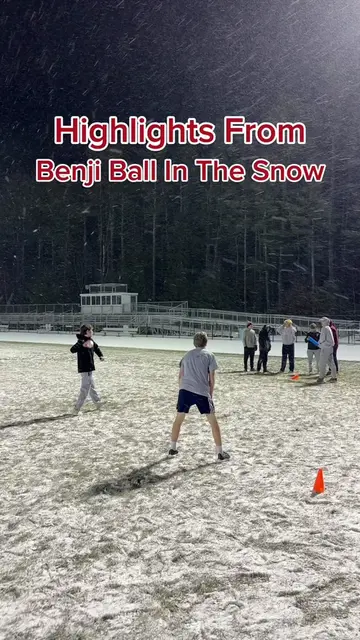 Sun, sand, and even snow. This was epic. The first ever Benji Ball game played u