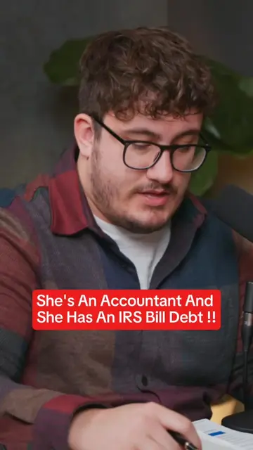 She's an accountant and she has an IRS bill debt ! #finance #financetiktok #fina