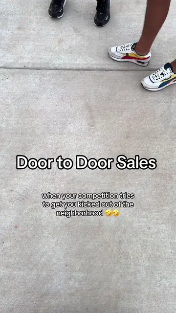 door to door sales reps standing on business  #d2d #doortodoor #saleswoman #sale