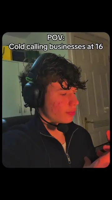 Cold calling businesses at 16 📞 #coldcalling #business #leadgeneration #smma #h