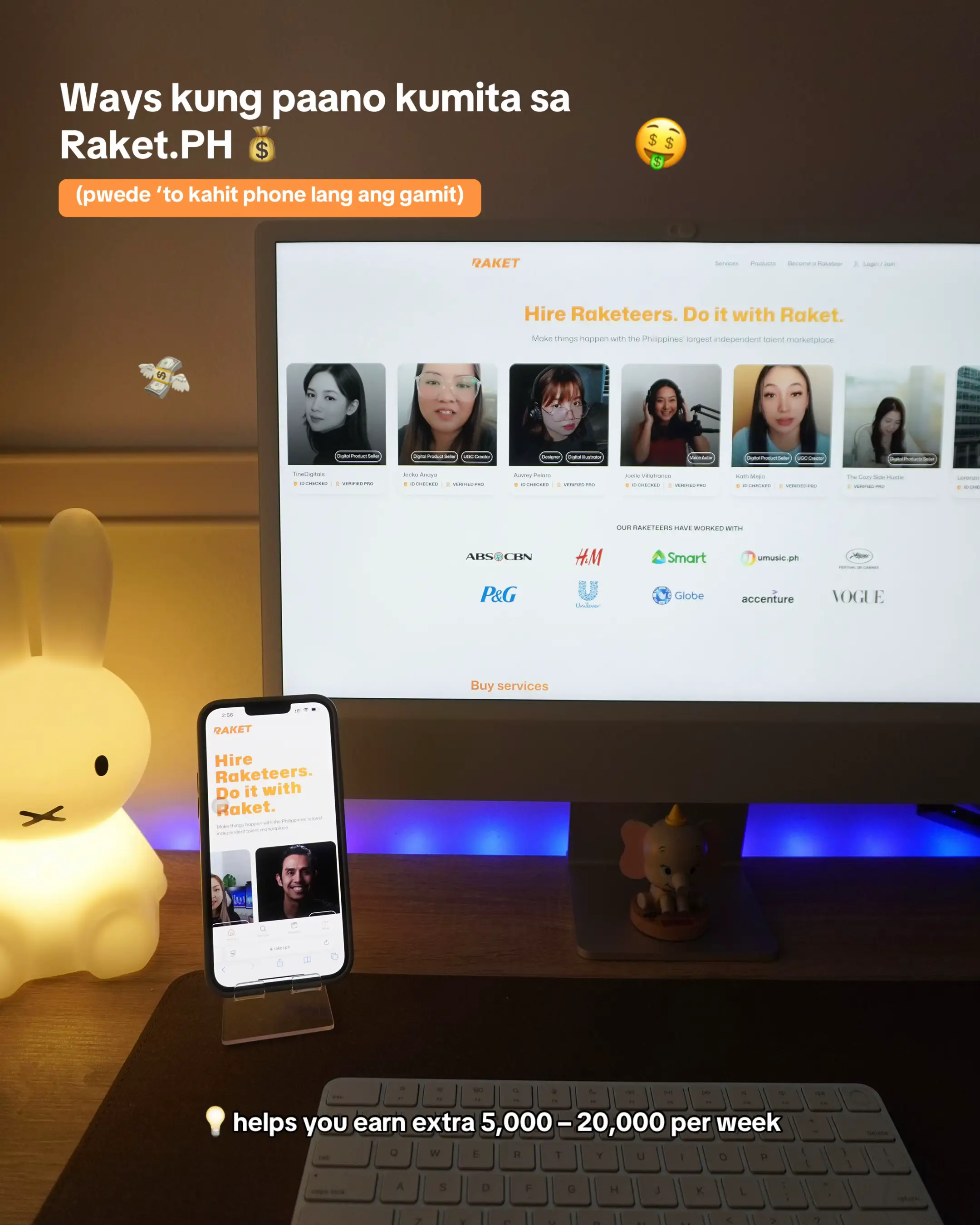 This is your sign to start a side hustle! ✨ i-Raket na ‘yan! Go to www.raket.ph 
