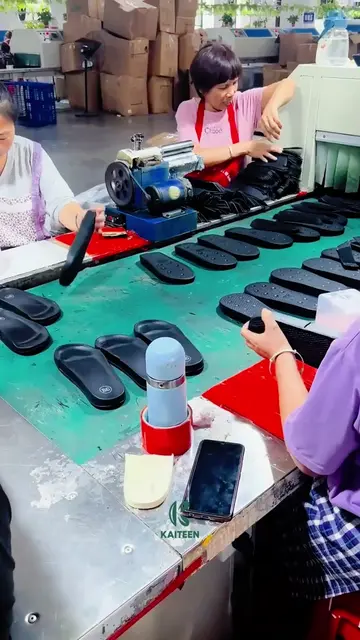 Step by step ,Watch how we make quality slippers 🏭 #Flipflops #customfootwear #