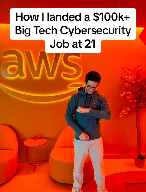 How I landed a $100k+ Cybersecurity job at 21! #techjobs #jobs #computerscience 