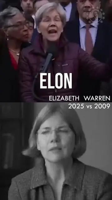 Digital Age knows no Bounds. 2009 vs 2025 Elizabeth Warren  Elizabeth Warren is 