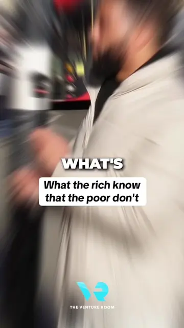 What rich people know that poor people don't.  When we speak to aspiring entrepr
