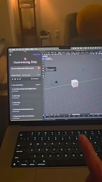 AI Controlling Blender. Using MCP's on the Claude App.