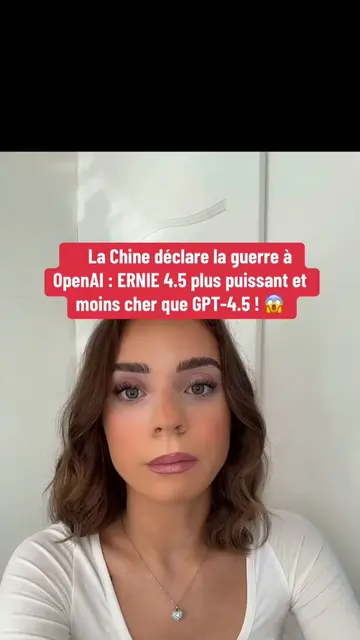 Baidu frappe fort avec ERNIE 4.5 et X1 ! 💥  Plus puissant que GPT-4.5 et deux f