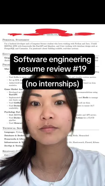 Software engineer resume review 19 #Tech #coding #computerscience #engineering #