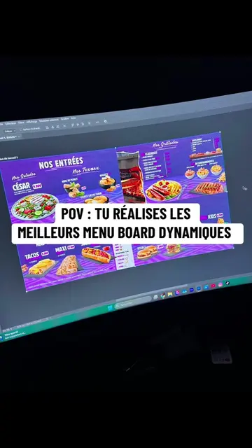 Fini les menus classiques !❌ ✨ Place aux menu boards dynamiques by MK Communicat
