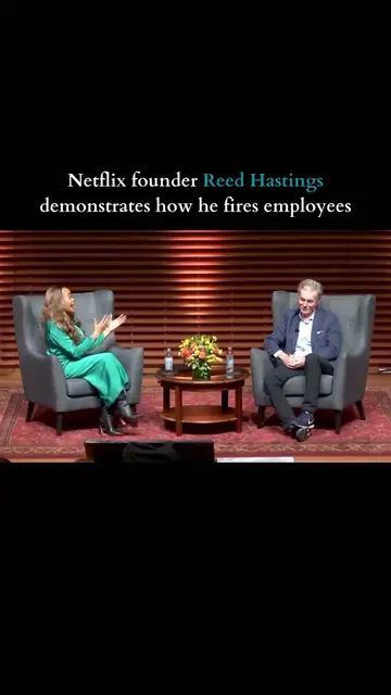 Netflix founder Reed Hastings demonstrates how he fires employees 